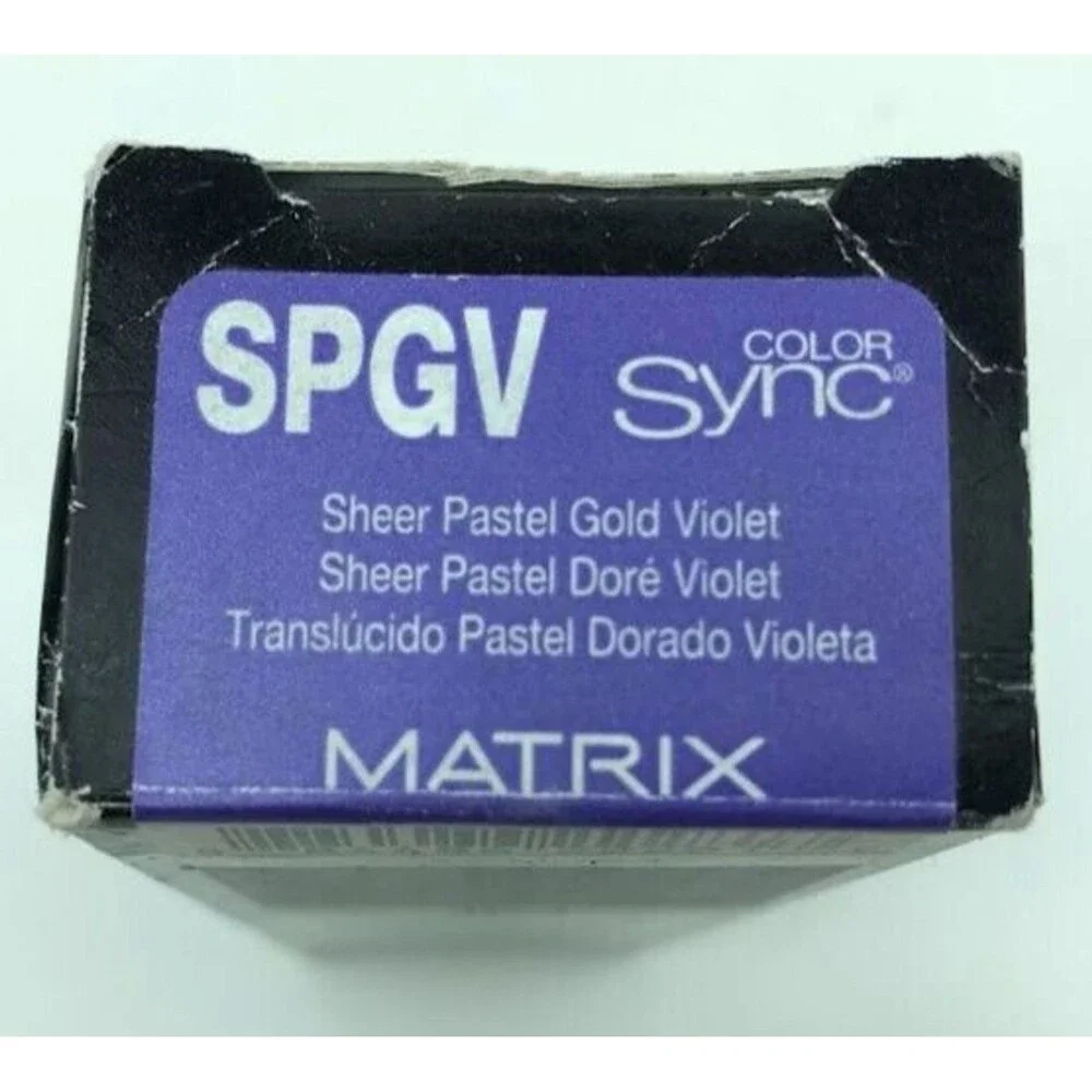 Matrix Color Sync-Demi-Permanent Color Sheer Pastel Gold Violet SPGV 2 Oz - NEW